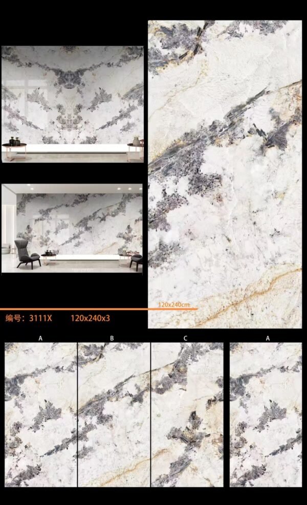 bookmatched marble